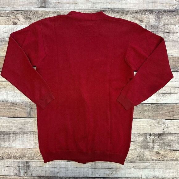 Vintage Charter Club Classic Merino Wool Button Down Holiday Winter Cardigan - Picture 2 of 6